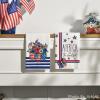 Artoid Mode Stripes American Flag Vase Windmill 4th of July Kitchen Towels Dish Towels, 18×26 Inch Patriotic Memorial Day Decor Hand Towels Set of 4