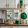 Artoid Mode Beige Clover Shamrock St.Patrick’s Day Kitchen Dish Towels, 18×26 Inch Farmhouse Holiday Spring Decoration Cleaning Set of 2(Beige)