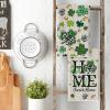 Artoid Mode Beige Clover Shamrock St.Patrick’s Day Kitchen Dish Towels, 18×26 Inch Farmhouse Holiday Spring Decoration Cleaning Set of 2(Wood)