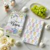 Artoid Mode Bow Rabbit Flower Leaves Bunny Eggs Happy Easter Spring Kitchen Towels Dish Towels, 18×26 Inch Farmhouse Summer Decoration Cleaning Set of 4