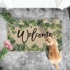 Artoid Mode Eucalyptus Summer Welcome Doormat, Seasonal Spring Summer Low-Profile Yard Floor Switch Mat for Indoor Outdoor 17 x 29 Inch