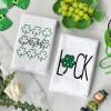 Artoid Mode Green Clover Shamrock Lucky St. Patrick’s Day Kitchen Towels Dish Towels, 18×26 Inch Seasonal Decoration Hand Towels Set of 4(Beige)