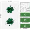Artoid Mode Green Clover Shamrock Lucky St. Patrick’s Day Kitchen Towels Dish Towels, 18×26 Inch Seasonal Decoration Hand Towels Set of 4(Beige)