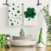 Artoid Mode Green Clover Shamrock Lucky St. Patrick’s Day Kitchen Towels Dish Towels, 18×26 Inch Seasonal Decoration Hand Towels Set of 4(Beige)