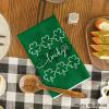 Artoid Mode Green Clover Shamrock Lucky St. Patrick’s Day Kitchen Towels Dish Towels, 18×26 Inch Seasonal Decoration Hand Towels Set of 4(Green)