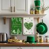 Artoid Mode Heart Irish Leaves Home Sweet Home St. Patrick’s Day Kitchen Towels Dish Towels, 18×26 Inch Farmhouse Spring Decoration Cleaning Set of 4