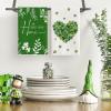 Artoid Mode Heart Irish Leaves Home Sweet Home St. Patrick’s Day Kitchen Towels Dish Towels, 18×26 Inch Farmhouse Spring Decoration Cleaning Set of 4