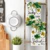 Artoid Mode Necklace Clover Shamrock St.Patrick’s Day Kitchen Dish Towels, 18×26 Inch Farmhouse Holiday Spring Decoration Cleaning Set of 2