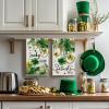 Artoid Mode Necklace Clover Shamrock St.Patrick’s Day Kitchen Dish Towels, 18×26 Inch Farmhouse Holiday Spring Decoration Cleaning Set of 2