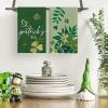 Artoid Mode Sage Shamrock Leaves Lucky Charm St. Patrick’s Day Kitchen Towels Dish Towels, 18×26 Inch Farmhouse Spring Decoration Cleaning Set of 4