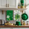 Artoid Mode Shamrock Heart Lucky Happy St. Patrick’s Day Kitchen Towels Dish Towels, 18×26 Inch Farmhouse Spring Decoration Cleaning Set of 4