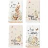 Artoid Mode Butterfly Rabbit Bunny Eggs Flower Basket Easter Spring Kitchen Towels Dish Towels, 18×26 Inch Farmhouse Summer Decoration Cleaning Set of 4