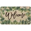 Artoid Mode Eucalyptus Summer Welcome Doormat, Seasonal Spring Summer Low-Profile Yard Floor Switch Mat for Indoor Outdoor 17 x 29 Inch