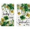 Artoid Mode Necklace Clover Shamrock St.Patrick’s Day Kitchen Dish Towels, 18×26 Inch Farmhouse Holiday Spring Decoration Cleaning Set of 2