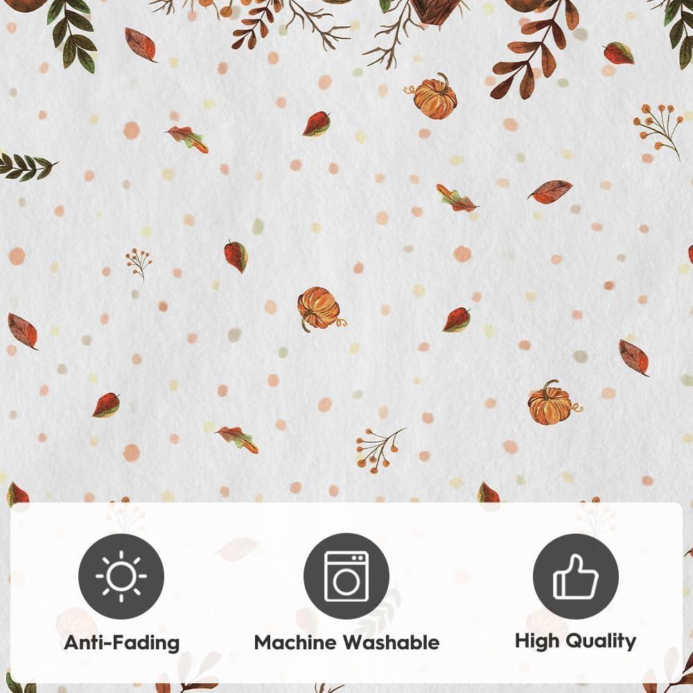 image:imageArtoid Mode Buffalo Plaid Pumpkins Mushrooms Fall Area Rug Autumn Thanksgiving Home Decor LowProfile NonSlip Washable Runner Rug for Entryway Bedroom Living Room Laundry Room Indoor 2x6 FeetBlackWhite