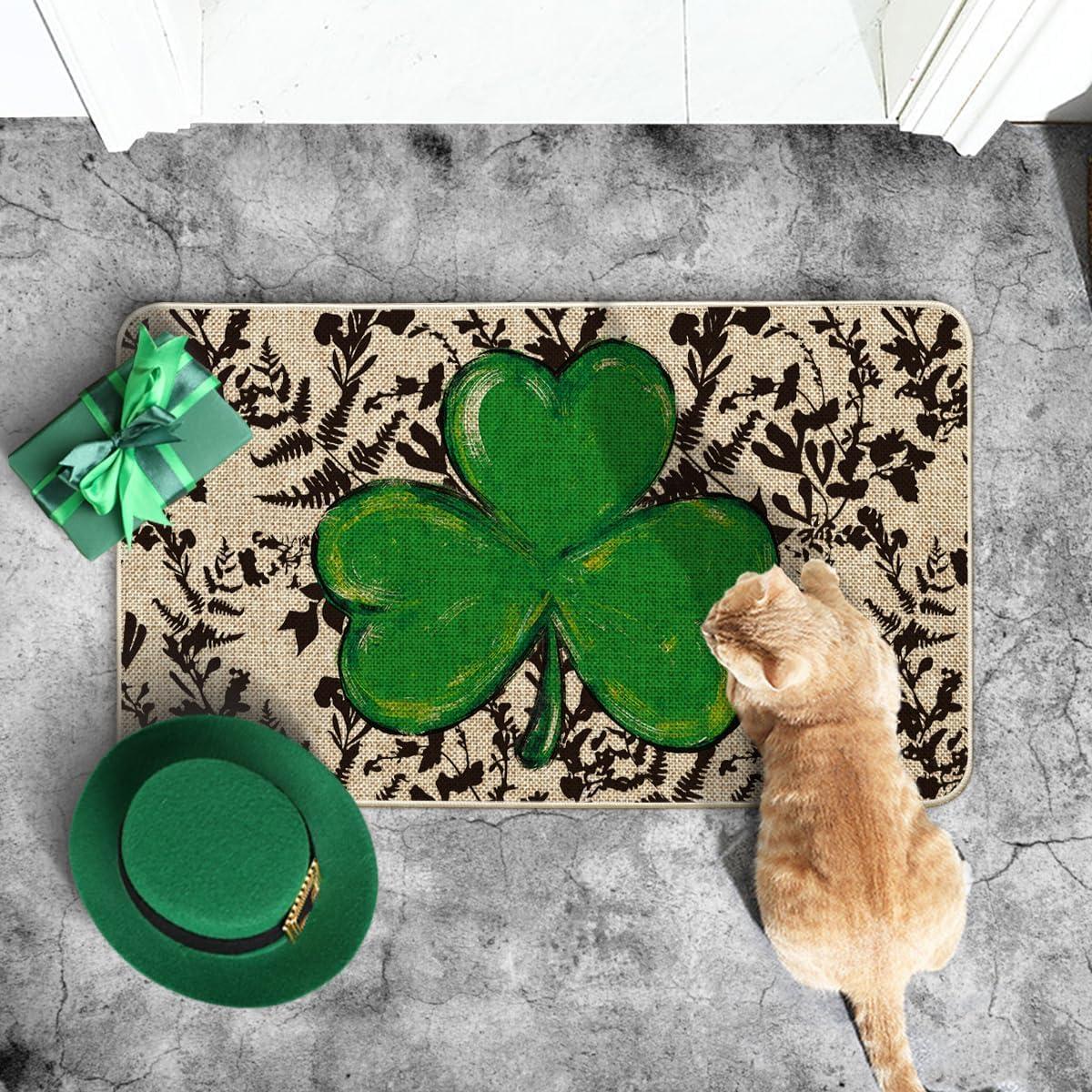 image:imageArtoid Mode Floral Shamrock St Patricks Day Doormat Home Decor LowProfile Switch Rug Door Mat Floor Mat for Indoor Outdoor 17x29 Inch