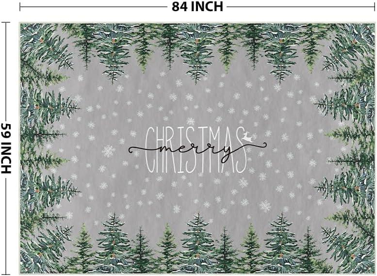 image:imageArtoid Mode Grey Pine Tree Merry Christmas Runner Rug Winter Home Decor LowProfile Washable Area Rug for Hallways Entryway Bedroom Bathroom Laundry Room Indoor 2x6 FeetGrey