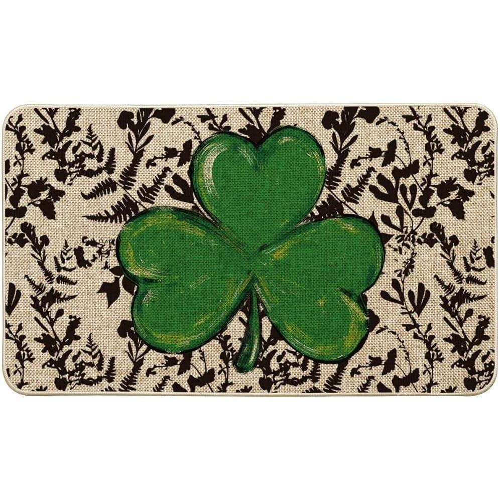 image:imageArtoid Mode Floral Shamrock St Patricks Day Doormat Home Decor LowProfile Switch Rug Door Mat Floor Mat for Indoor Outdoor 17x29 Inch