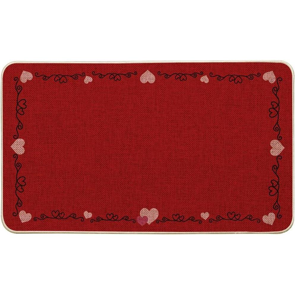 image:imageArtoid Mode Red Love Heart Lines Valentines DoormatHome Decor LowProfile Door Mat Switch Rug Floor Mat for Indoor Outdoor 17x29 Inch