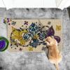 Artoid Mode Beads Irises Mardi Gras Doormat, Carnival Home Decor Switch Rug Low-Profile Door Mat Floor Mat for Indoor Outdoor 17×29 Inch