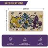 Artoid Mode Beads Irises Mardi Gras Doormat, Carnival Home Decor Switch Rug Low-Profile Door Mat Floor Mat for Indoor Outdoor 17×29 Inch