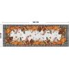 Artoid Mode Buffalo Plaid Pumpkins Mushrooms Fall Area Rug, Autumn Thanksgiving Home Decor Low-Profile Non-Slip Washable Runner Rug for Entryway Bedroom Living Room Laundry Room Indoor 2×6 Feet(Black/White)