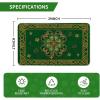 Artoid Mode Cloisonne Clover St. Patrick’s Day Doormat, Home Decor Low-Profile Switch Rug Door Mat Floor Mat for Indoor Outdoor 17×29 Inch(Green)