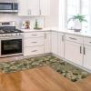 Artoid Mode Daisy Flowers Hello KM035 Spring Kitchen Mats Set of 2, Home Decor Low-Profile Kitchen Rugs for Floor – 17×29 and 17×47 Inch