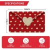 Artoid Mode Envelope Valentines Day Doormat, Home Decor Low-Profile Switch Rug Door Mat for Indoor Outdoor 17×29 Inch(Red)
