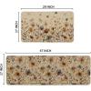 Artoid Mode Floral Flowers Spring Kitchen Mats Set of 2, Home Decor Low-Profile Kitchen Rugs for Floor – 17×29 and 17×47 Inch