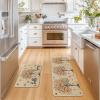 Artoid Mode Floral Tree Hello Spring Kitchen Mats Set of 2, Home Decor Low-Profile Kitchen Rugs for Floor – 17×29 and 17×47 Inch