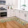 Artoid Mode Flowers Lavender Daisy Spring Kitchen Mats Set of 2, Summer Home Decor Low-Profile Kitchen Rugs for Floor – 17×29 and 17×47 Inch