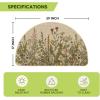 Artoid Mode Green Wildflower Spring Floral Summer Home Decor Low-Profile Switch Rug Door Mat for Indoor Outdoor 17×29 Inch(Beige/Green)