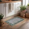 Artoid Mode Grey Pine Tree Merry Christmas Runner Rug, Winter Home Decor Low-Profile Washable Area Rug for Hallways Entryway Bedroom Bathroom Laundry Room Indoor 2×6 Feet(Grey)