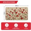 Artoid Mode Growing Love Heart Valentines Doormat, Home Decor Low-Profile Switch Rug Door Mat for Indoor Outdoor 17×29 Inch