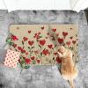 Artoid Mode Growing Love Heart Valentines Doormat, Home Decor Low-Profile Switch Rug Door Mat for Indoor Outdoor 17×29 Inch