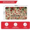 Artoid Mode Growing Rose Love Heart Valentines Doormat, Home Decor Low-Profile Switch Rug Door Mat for Indoor Outdoor 17×29 Inch