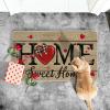 Artoid Mode Home Sweet Home Love Heart Valentines Doormat, Home Decor Low-Profile Switch Rug Door Mat for Indoor Outdoor 17×29 Inch