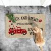 Artoid Mode Hugs and Kisses Special Delivery Truck Decorative Doormat Heart, Seasonal HoliValentine’s Anniversary Wedding Low-Profile Yard Floor Switch Mat for Indoor Outdoor 17 x 29 Inch