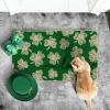 Artoid Mode Lucky Clovers St. Patrick’s Day Doormat, Home Decor Low-Profile Switch Rug Door Mat Floor Mat for Indoor Outdoor 17×29 Inch(Green)