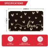 Artoid Mode Pink Love Valentine’s Doormat, Anniversary Wedding Home Decor Low-Profile Rug Switch Mat for Indoor Outdoor 17×29 Inch(Black)
