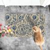 Artoid Mode Rabbit Bunny Leaves Flowers Easter Doormat, Home Decor Low-Profile Switch Rug Door Mat Floor Mat for Indoor Outdoor 17×29 Inch(Beige)