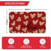 Artoid Mode Red Cute Love Heart Valentines Doormat,Home Decor Low-Profile Door Mat Switch Rug Floor Mat for Indoor Outdoor 17×29 Inch(Red)