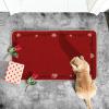 Artoid Mode Red Love Heart Lines Valentines Doormat,Home Decor Low-Profile Door Mat Switch Rug Floor Mat for Indoor Outdoor 17×29 Inch