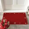 Artoid Mode Red Love Heart Lines Valentines Doormat,Home Decor Low-Profile Door Mat Switch Rug Floor Mat for Indoor Outdoor 17×29 Inch