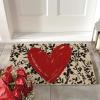 Artoid Mode Red Love Heart Valentines Doormat,Home Decor Low-Profile Door Mat Switch Rug Floor Mat for Indoor Outdoor 17×29 Inch