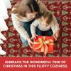 Artoid Mode Red Xmas Tree Mistletoe Christmas Area Rug, Winter Home Decor Low-Profile Non-Slip Washable Large Rug for Living Room Bedroom Farmhouse Dining Room Kids Playroom 5×7 Feet(Red)