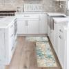 Artoid Mode Sea Shell Starfish Coral Whelks Summer Kitchen Mats Set of 2, Ocean Seasonal Sports Home Decor Low-Profile Kitchen Rugs for Floor – 17×29 and 17×47 Inch