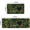 Artoid Mode Shamrock Lucky Black Cat St. Patrick’s Day Kitchen Mats Set of 2, Home Decor Low-Profile Kitchen Rugs for Floor – 17×29 and 17×47 Inch