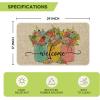 Artoid Mode Vase Hello Spring Doormat, Seasonal Summer Low-Profile Yard Floor Switch Mat for Indoor Outdoor 17 x 29 Inch
